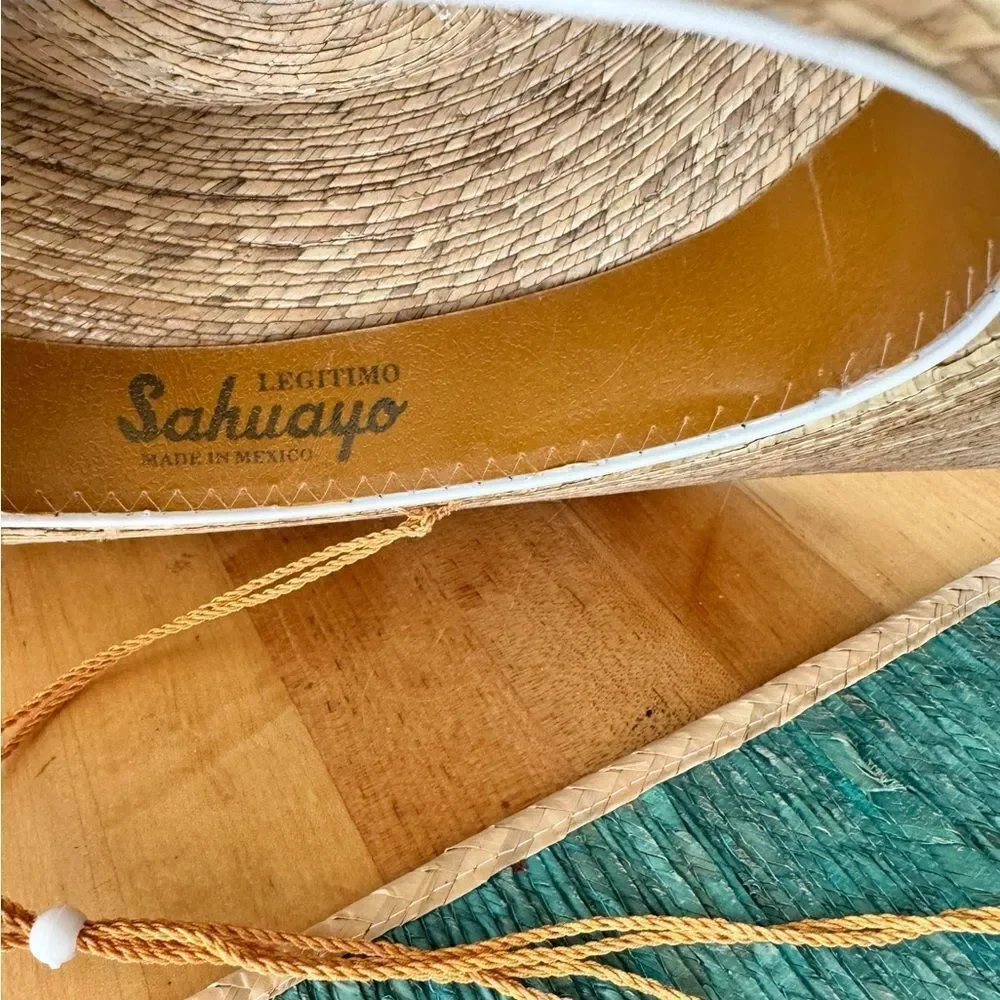 Legitimo Sahuayo Straw Hat Unisex Genuine Mexico sz M